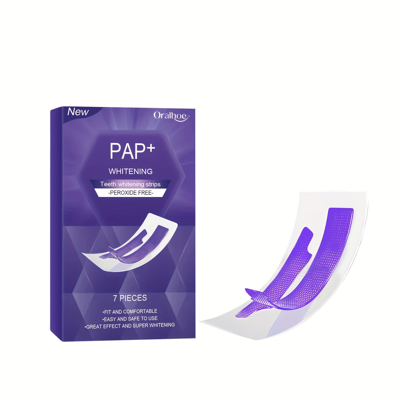 Whitening Teeth Strips Purple Teeth Strips Dry-application
