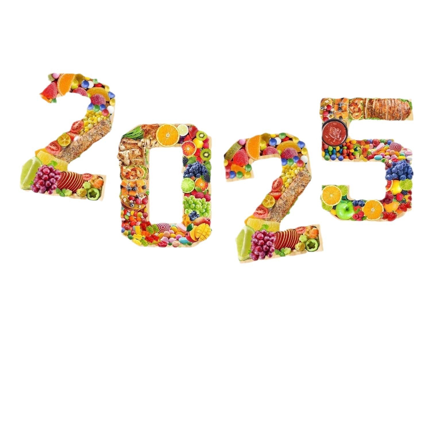 Creative Digital Fruit Party Decor Wooden Tray